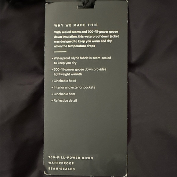 lululemon athletica Men's Black Puffer Jacket - Picture 5 of 7